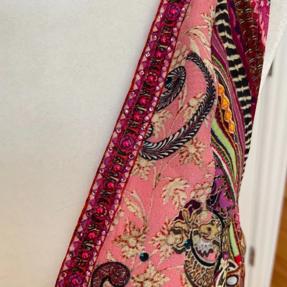 Crystal-embellished Printed Silk Crepe De Chine Mini Dress from CAMILLA - Picture 12 of 15